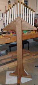 stained with candles