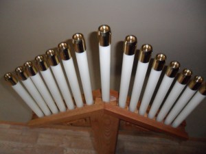 Oil filled candles installed