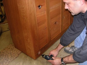 Attaching the last few screws