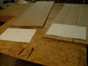 matching up grain for sides and shelves