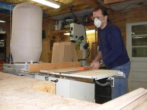 ripping down the narrow boards