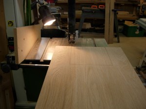 Cutting out the door panel