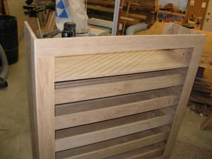 Test fit rear panel frame