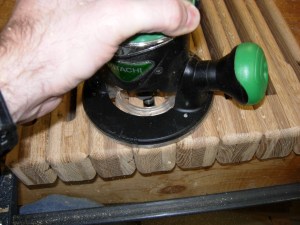 Finished rounding the inside and outside edges