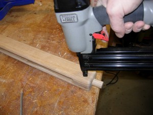 Glued and nailed dowels