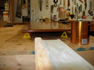 First coat applied to the top