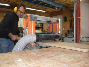 Planing down the benches