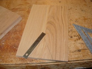 Marking the bottom of the legs