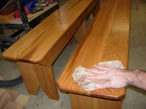 Final buff with a brown paper bag