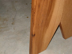 The epoxied knot hole