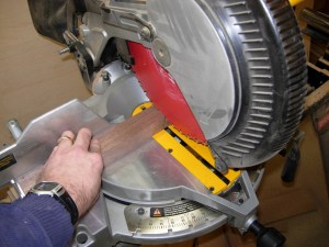 Cutting the frame to length