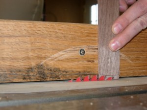 Cutting the tounges on the retainer blank