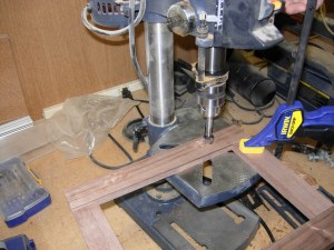 Cutting the bulk of the mortises