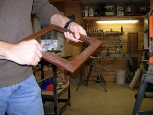 Steel wooling the frame