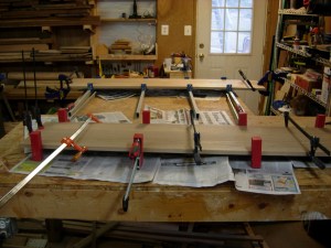 Glueing up the front and the back