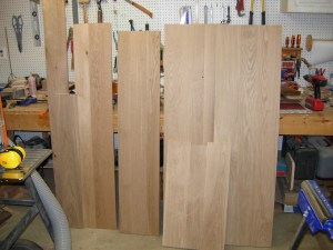 Boards glued, planed, & sanded
