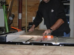 Ripping the door to actual size