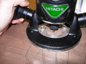 Routing out the letters with a 1/8" bit instead