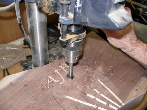 Drilling out the pick-up pockets