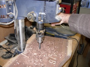 Drilling out the pick-up pockets