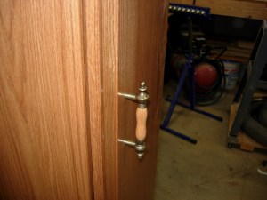 Handle mounted
