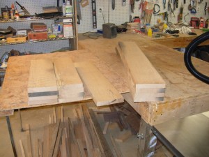 One chair roughed out