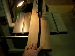 Cutting one of the back legs