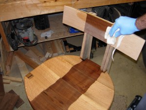 Applying the first coat