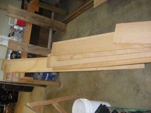 My pile of rough-sawn wood