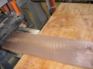 Planing down the walnut