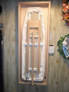 Ironing board retracted