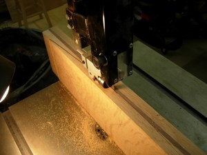 Cutting the seat scoop