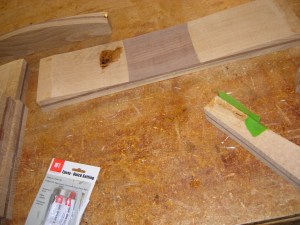 Resin to fill knot and work holes