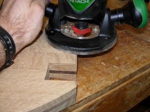 1/8" chamfer around the bottom