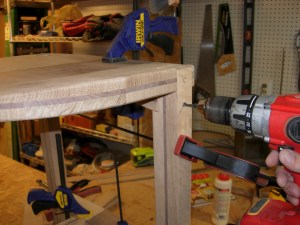 Drilling the plug, pilot, and clearance holes