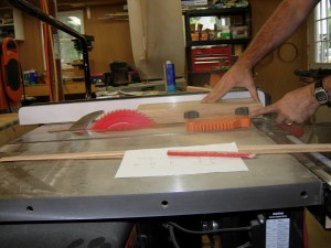 Cutting the seat sides flush