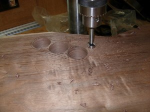 Drilling out the switch area