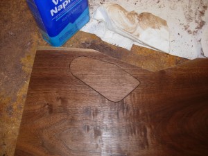 Naphtha shows you what the finish will look like