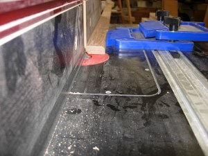 Quarter round each edge