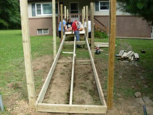 Posts, joists, & headers set