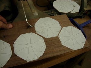 Cutting out the rest of the crosses