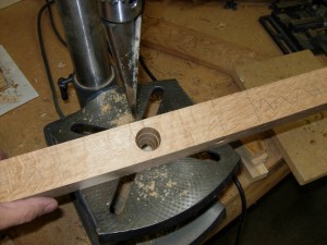 Reamed completely on the drill press