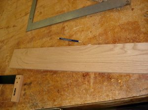 Laying out the back rails