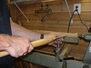 Turning the bottom taper