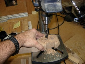Drilling out waste