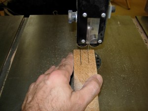 Bandsaw to cut the tenons