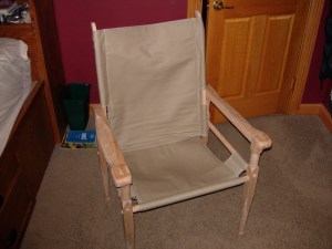 Chair assembled