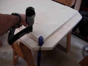 Nailing the bottom half to the top