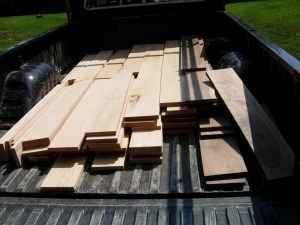 Bringing home the wood