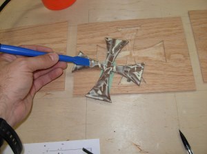 Glueing the cross